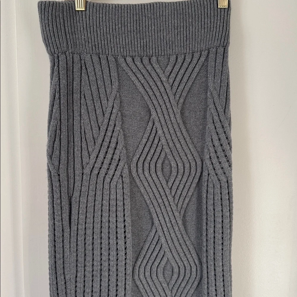 Cushnie Et Ochs Gray Knit Skirt Size M